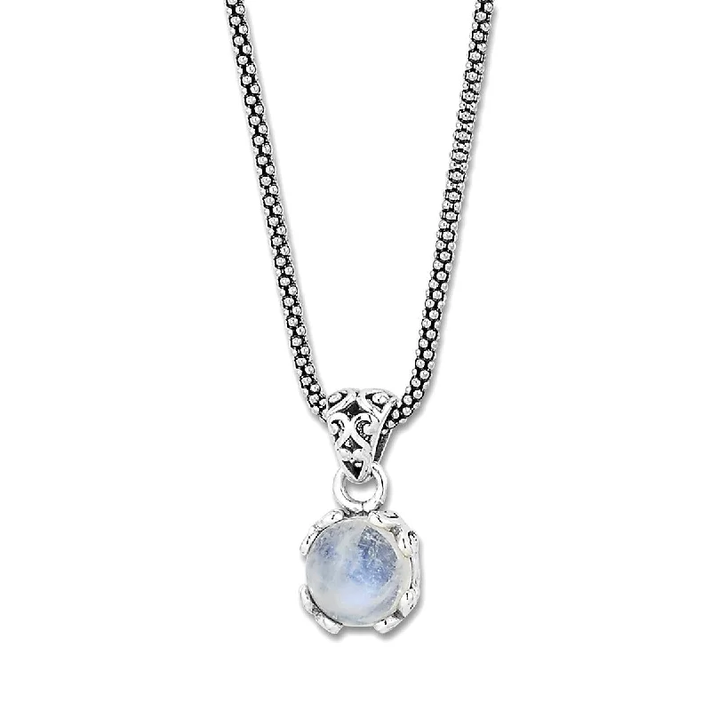 Large Pendant Necklaces For Statement Jewelry-SAMUEL B. MOONSTONE PENDANT NECKLACE