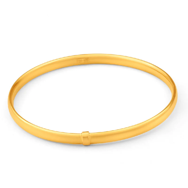 Bangles For Women With Small Wrists-9ct Yellow Gold Silver Filled Bangle