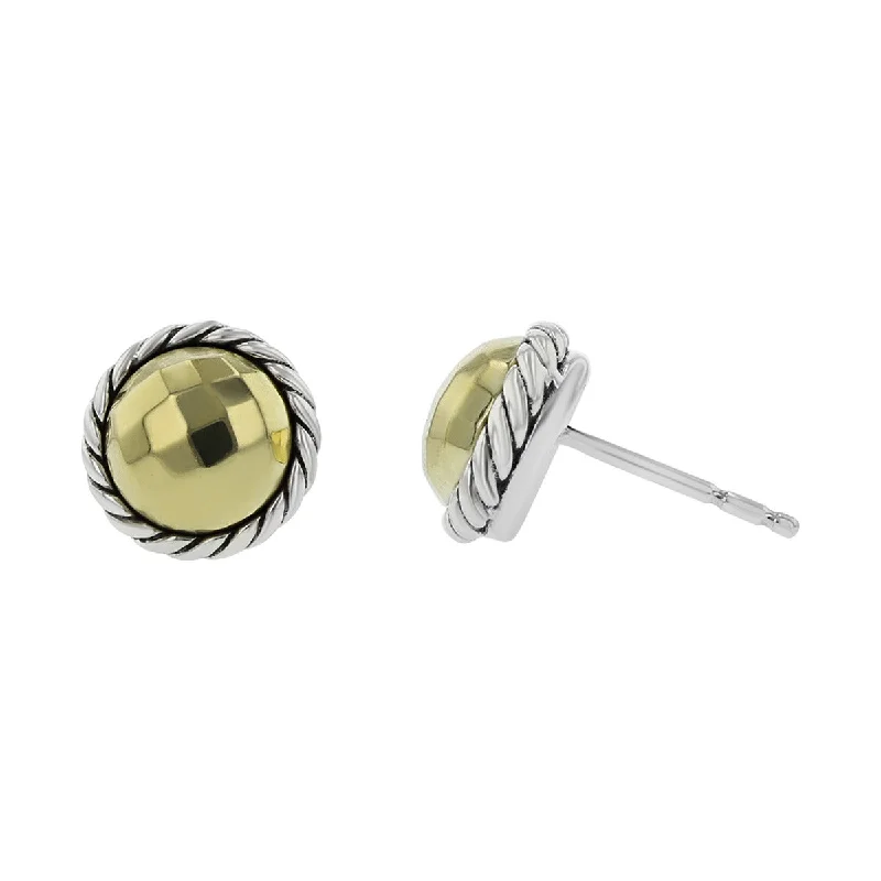 Luxury Diamond Earrings For Anniversary-David Yurman Chatelaine Earrings with 18K Gold