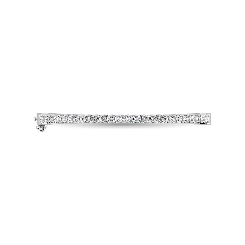 Bangles For Feminine Touch-Diamond 1/5 Ct.Tw. Bangle in Sterling Silver