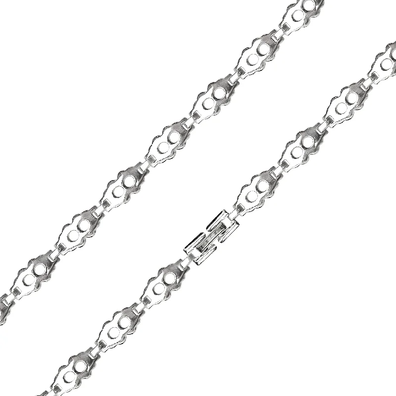 Unique Crystal Necklaces For Bold Fashion-Stainless Steel Fancy Chain Necklace / NCC0007