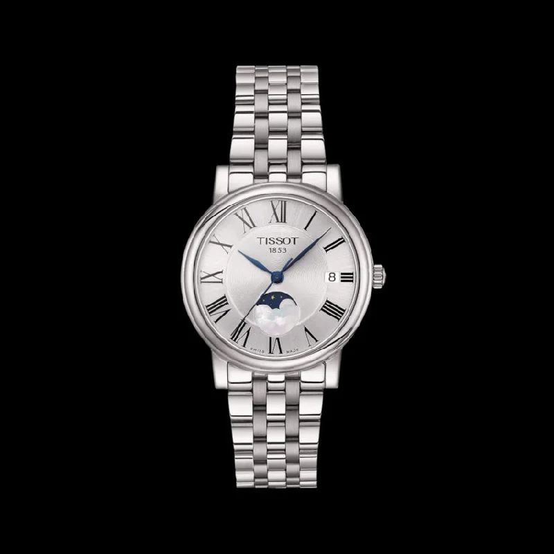 Watches For High Fashion-TISSOT CARSON PREMIUM LADY MOONPHASE