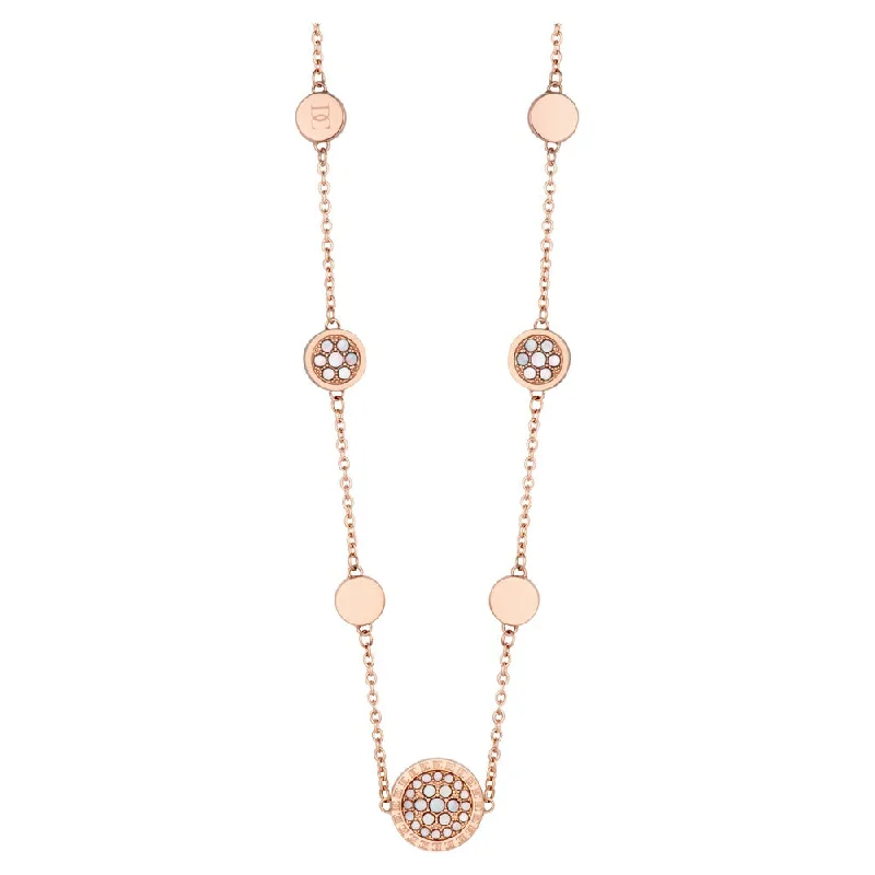 Vintage Charm Necklaces For Retro Style-Stella Women Rose Gold Necklace