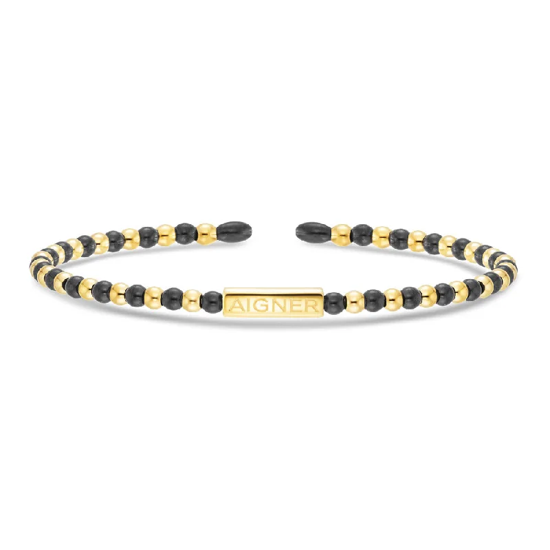 Bangles For Everyday Elegance-Women Novelty Gold/Black Bangle