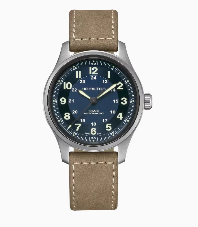 Watches With Nature Inspired Designs-Hamilton -Khaki Field Titanium Auto