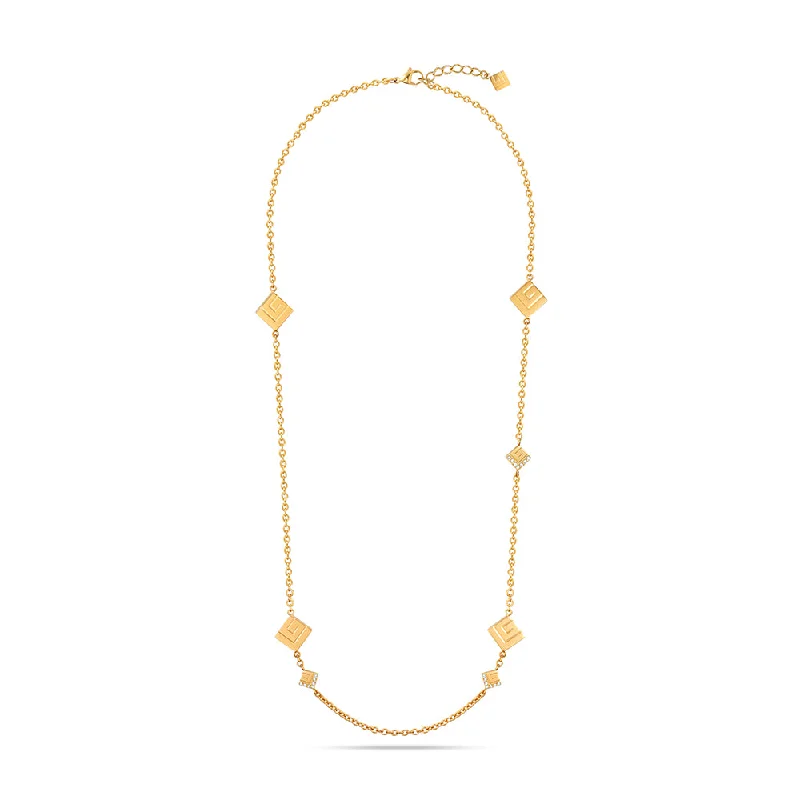 Classic Silver Necklaces For Timeless Fashion-Audrey Gold Plated Necklace