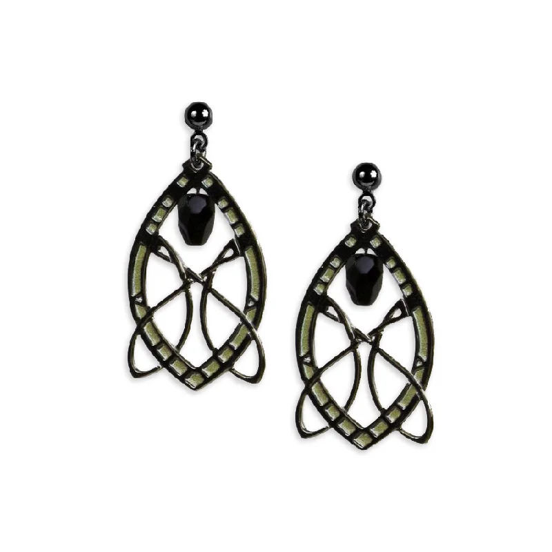 Dazzling Drop Earrings For Special Occasions-Sullivan Chicago Stock Exchange Earrings