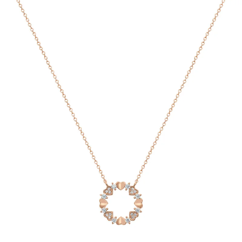 Simple Pearl Necklaces For Everyday Wear-Women Rose Gold Necklace