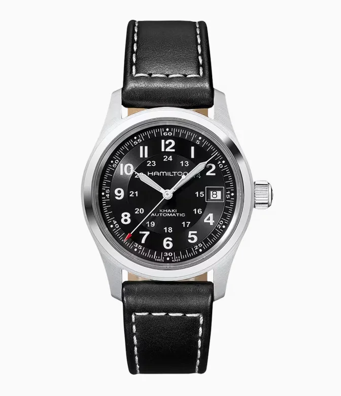 Watches With Feather Details-Hamilton -Khaki Field Auto