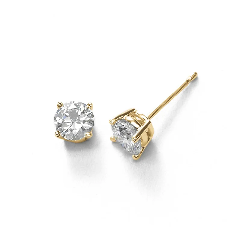 Personalized Earrings For One-of-a-Kind Gifts-.25 Carat Diamond Stud Earrings, SI2 14K Yellow Gold