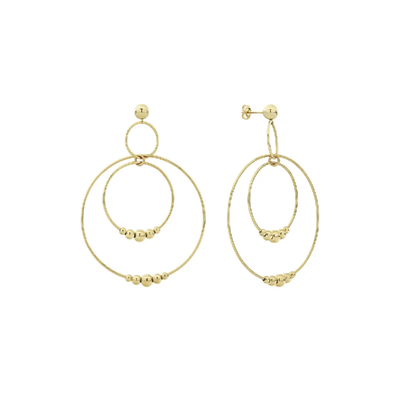 Fashion Earrings For Party Look-Circle Drop Earrings