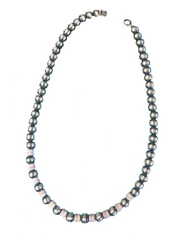 Elegant Pendant Necklaces For Formal Occasions-20" Necklace: Conch Beads + Nav Prls