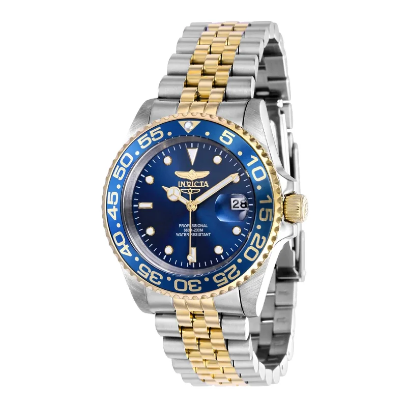 Watches For Women-Invicta Women's Watch - Pro Diver Quartz Blue Dial Date Display Rotating Bezel | 37164