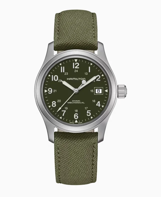 Watches With Swarovski Crystals-Hamilton -Khaki Field Mechanical