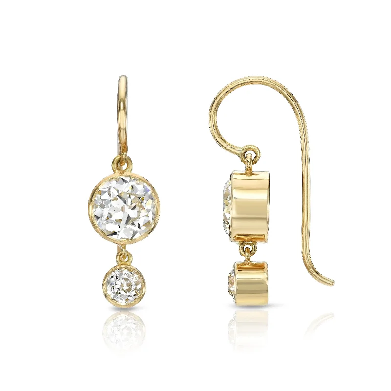 Elegant Dangle Earrings For Bridal Look-PALOMA DOUBLE DROPS