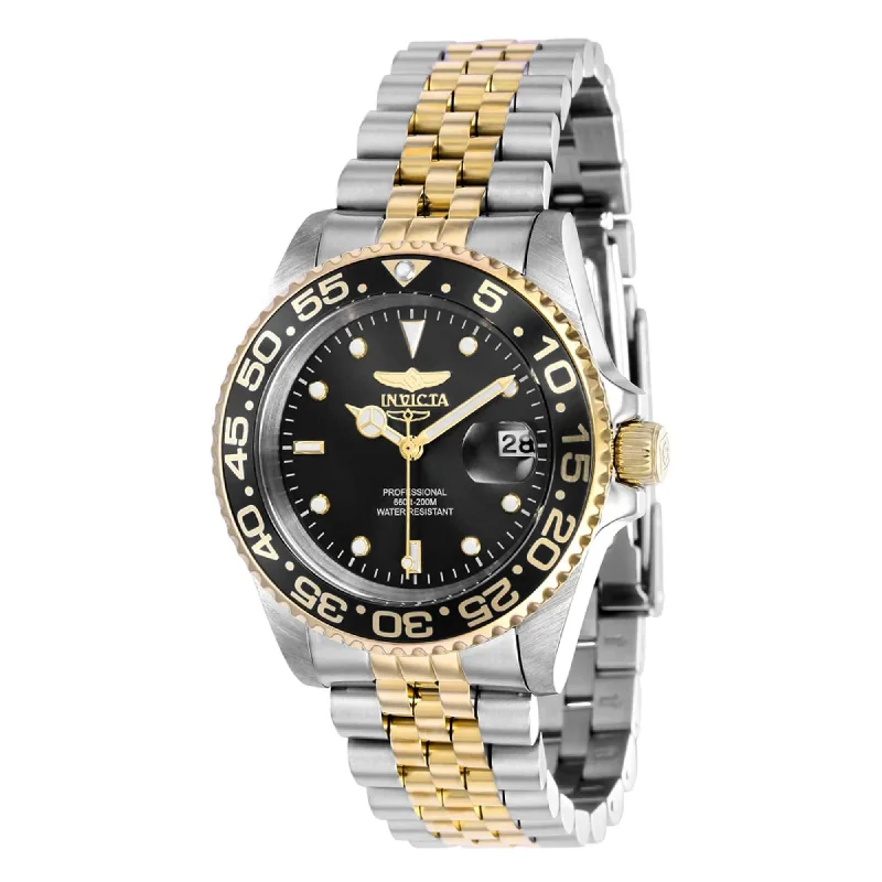 Watches For Timeless Fashion-Invicta Women's Watch - Pro Diver Steel Bracelet Date Display Rotating Bezel | 37166