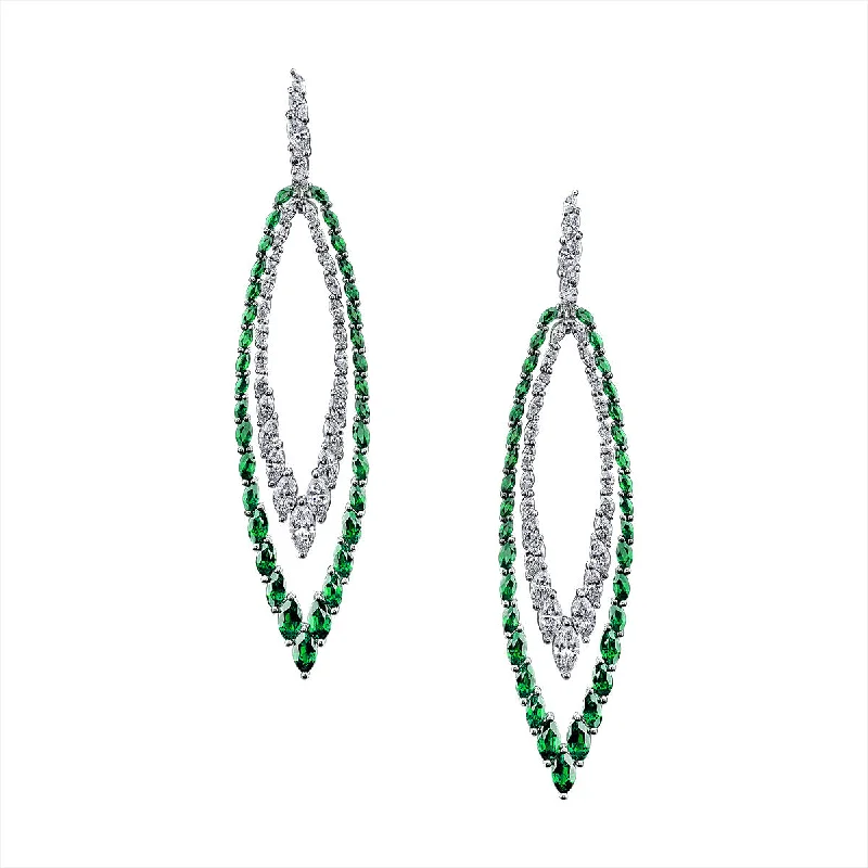 Trendy Hoop Earrings For Fashion Forward-Double Bella Linda Drop Earrings