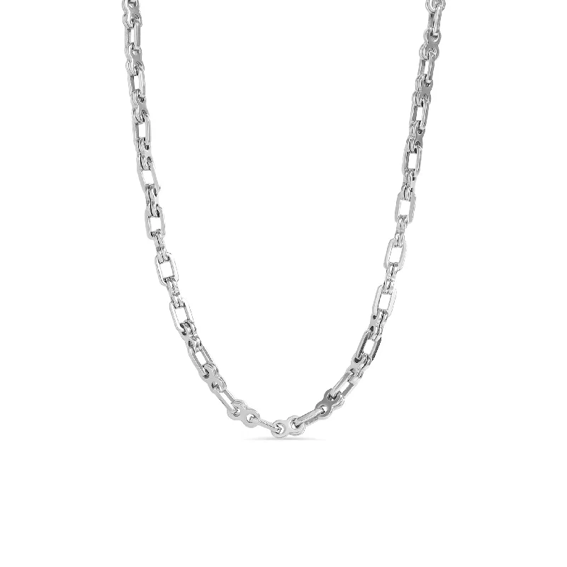 Statement Necklace For Holiday Fashion-Stainless Steel Necklace / NKJ0025