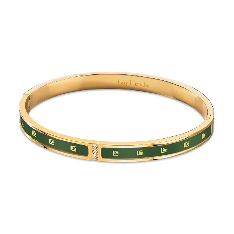 Bangles With Artistic Flare-Grace Gold Plated Bangle