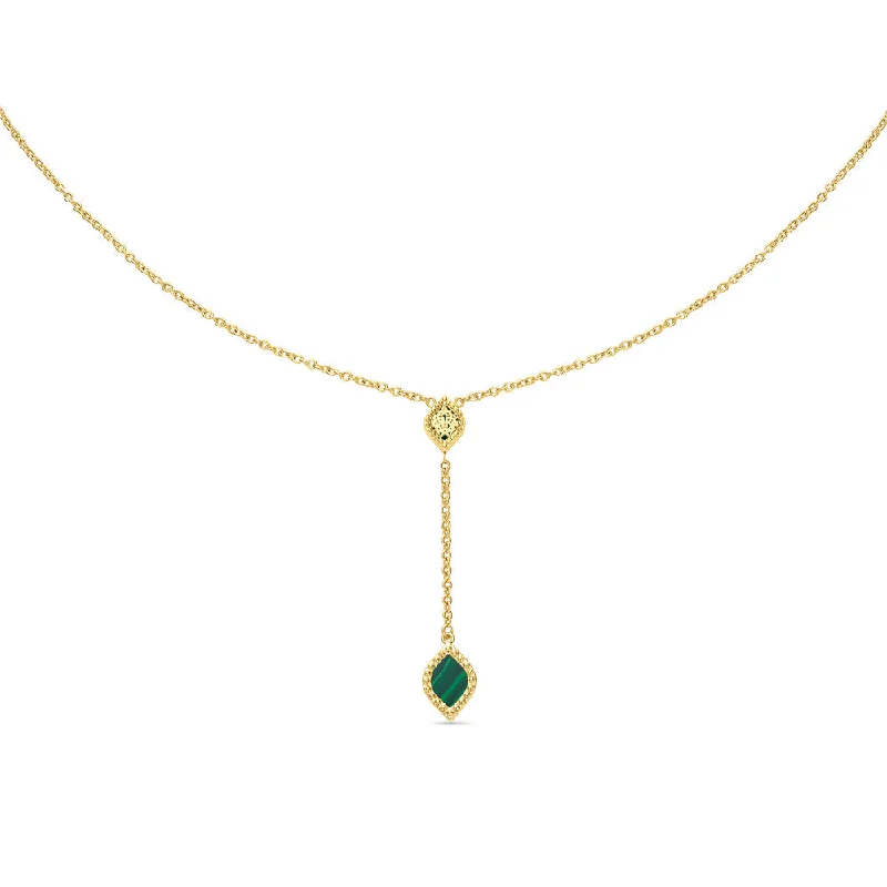 Trendy Bar Necklaces For Casual Looks-Women Esmeralda Gold Necklace