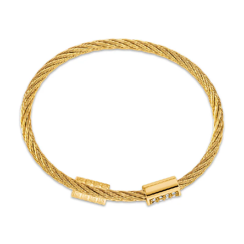 Bangles For Fashionistas-Camille Gold Plated Bangle