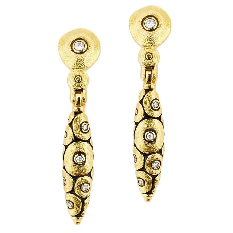 Sparkling Stud Earrings For Evening Glam-Gold Diamond Shark Earrings