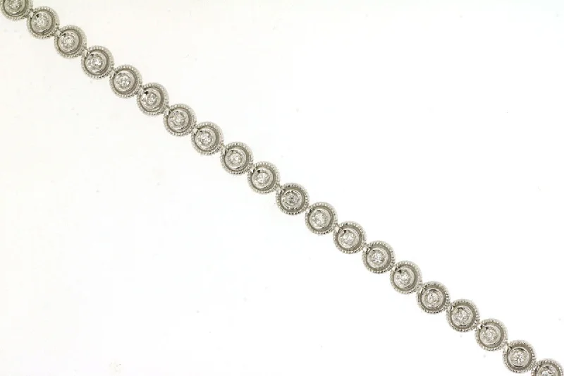 Bracelets For Year-round Wear-White Gold Diamond Tennis Bracelet