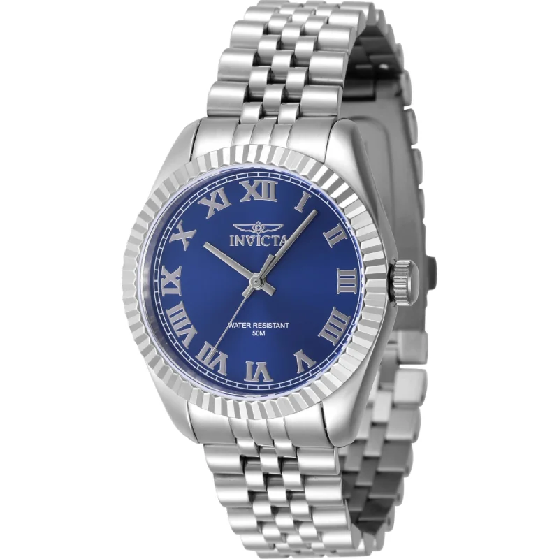 Watches With Delicate Designs-Invicta Women's Watch - Specialty Blue Dial Silver Steel Bracelet Quartz | 47411