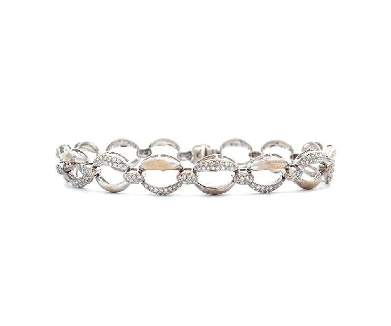 Bracelets For Traditional Outfits-Frederic Sage 1.62ctw Diamond Link Bracelet in 18K