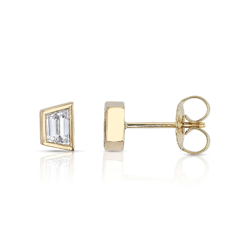 Trendy Silver Earrings For Young Women-SLOANE STUDS