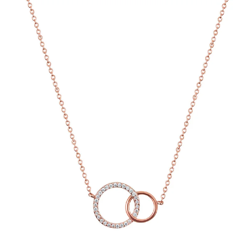 Statement Long Chain Necklaces For Bold Fashion-Women Rose Gold Necklace