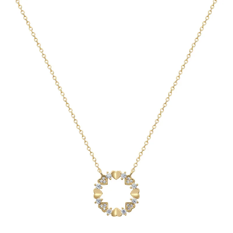 Large Gold Pendant Necklaces For Bold Fashion-Women Gold Necklace