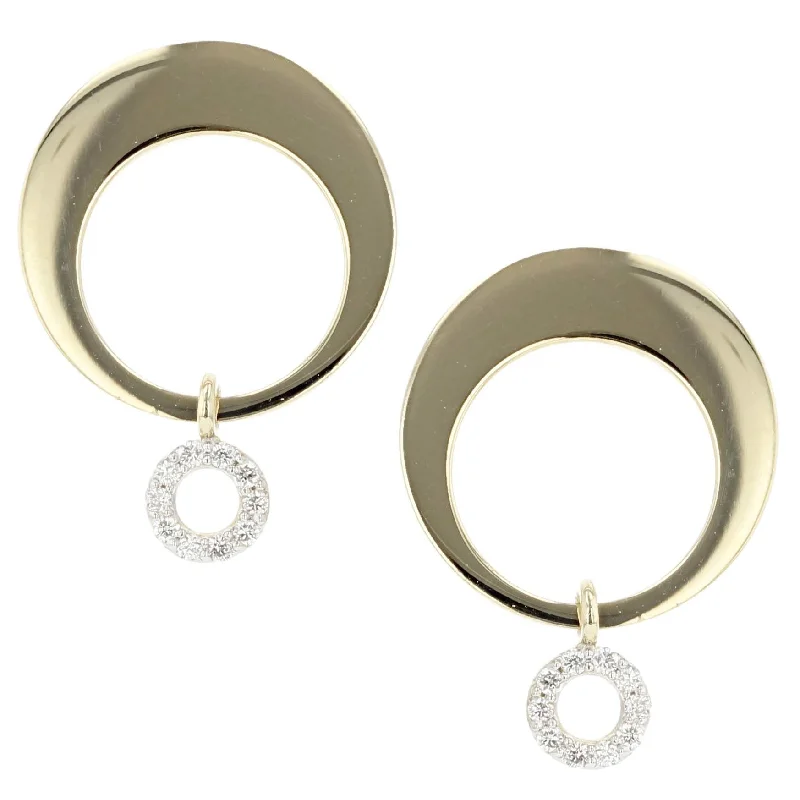 Stylish Resin Earrings For Trendy Looks-Crescent Loop Earrings