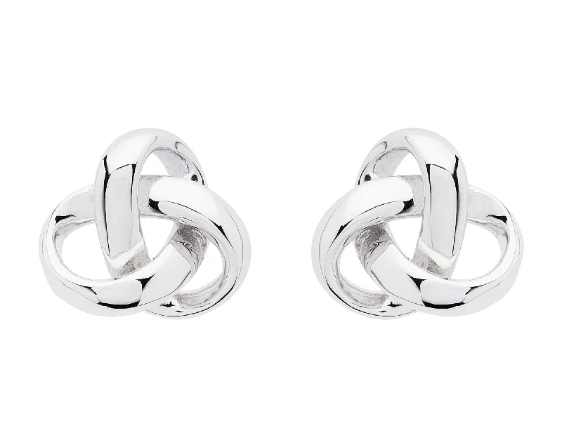 Large Acrylic Earrings For Bold Statements-Sterling Silver Celtic Knot Stud Earrings SE2272