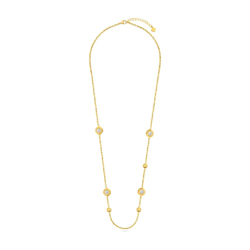 Bold Chain Pendant Necklaces For Statement Fashion-Women Gold Plated Necklace