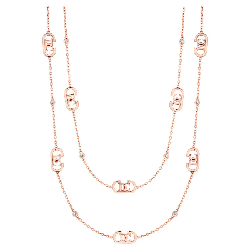 Classic Silver Bar Necklaces For Everyday Fashion-Women Voga Rose Gold Necklace