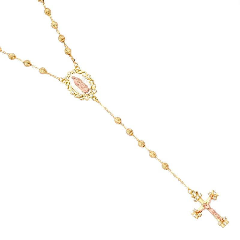 Custom Crystal Pendant Necklaces For Unique Designs-14K Rosary Necklace