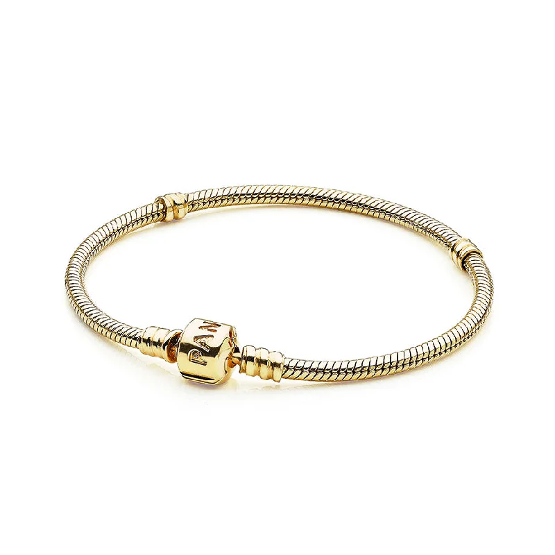 Bracelets With Enamel-PANDORA 14k Gold Bracelet 550702