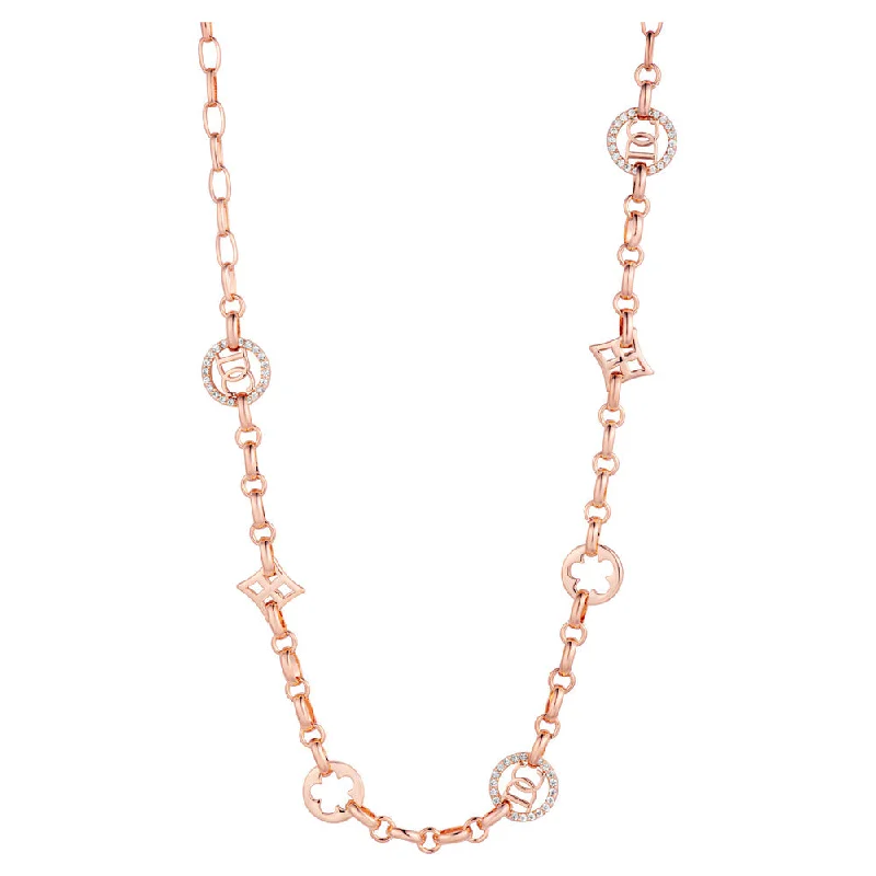 Unique Bar Pendant Necklaces For Modern Fashion-Women Ciondoli Rose Gold Necklace