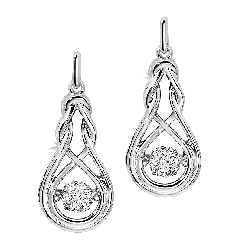 Creative Earrings For Artistic Expression-0.14 Ctw Rhythm of Love Diamond Earrings